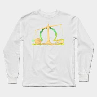 Libra Scales - Full Colour Long Sleeve T-Shirt